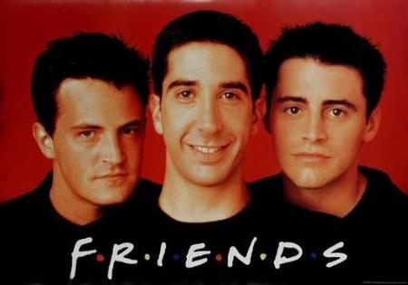 Chandler, Ross et Joey.